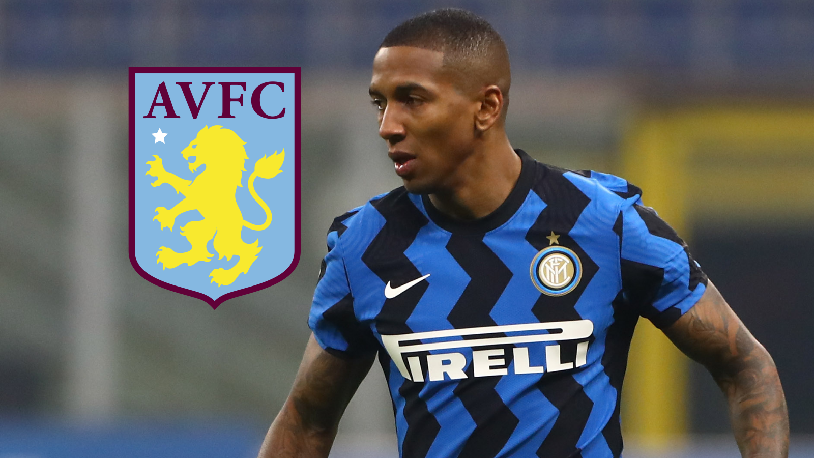 Ashley Young Aston Villa Inter main image