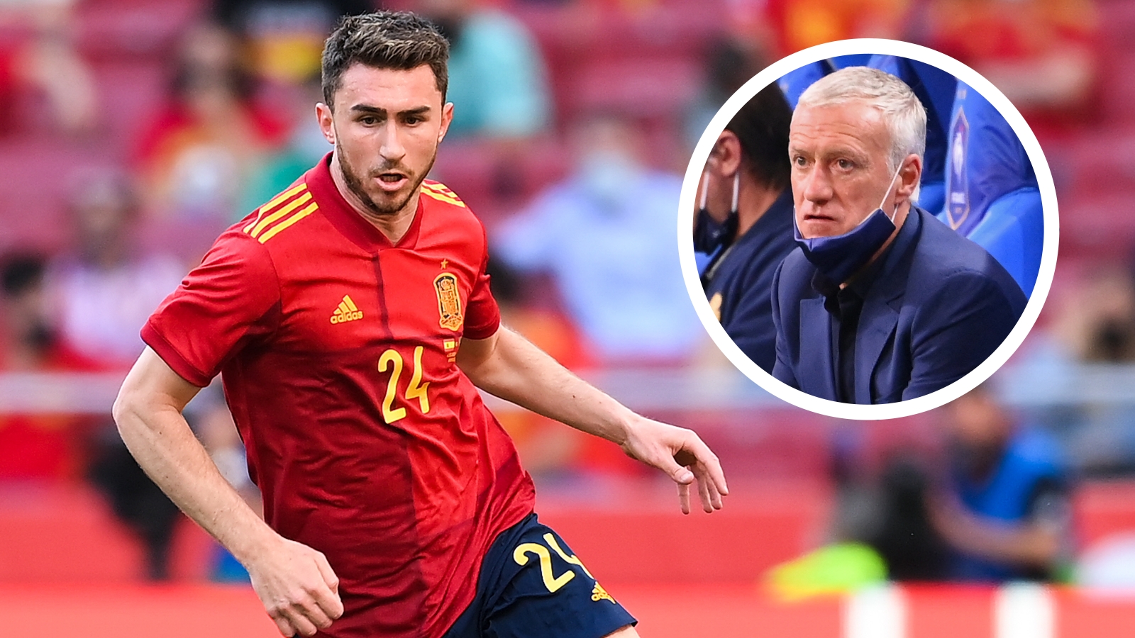 Aymeric Laporte Didier Deschamps Spain France GFX