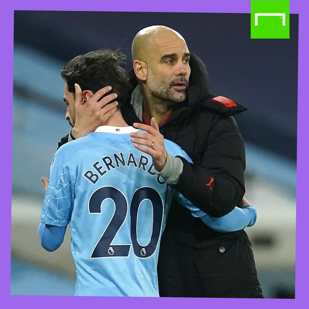 Bernardo Silva Pep Guardiola Manchester City GFX