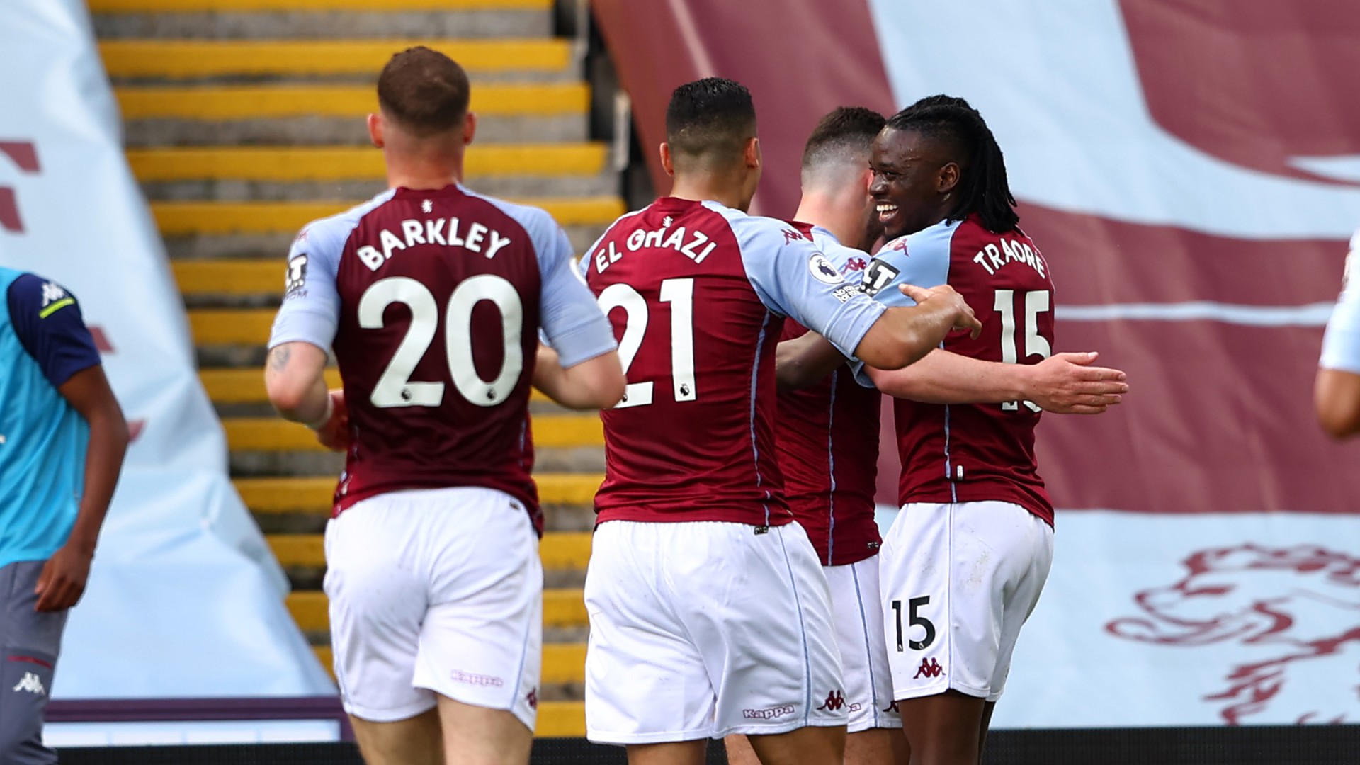 Bertrand Traore Aston Villa vs Man Utd Premier League 2020-21