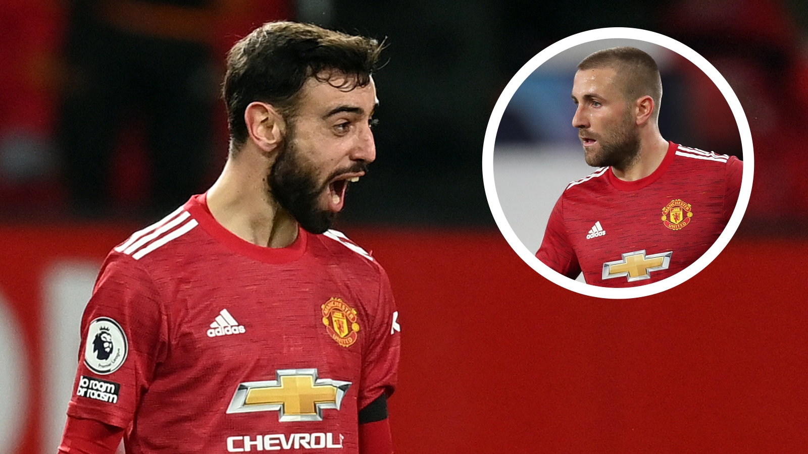 Bruno Fernandes Luke Shaw