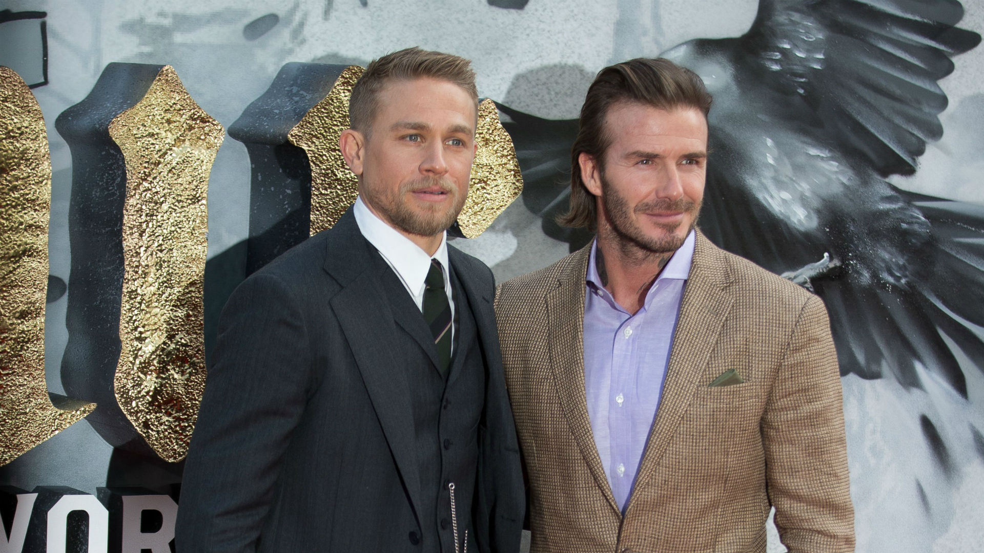 Charlie Hunnam David Beckham King Arthur 2015