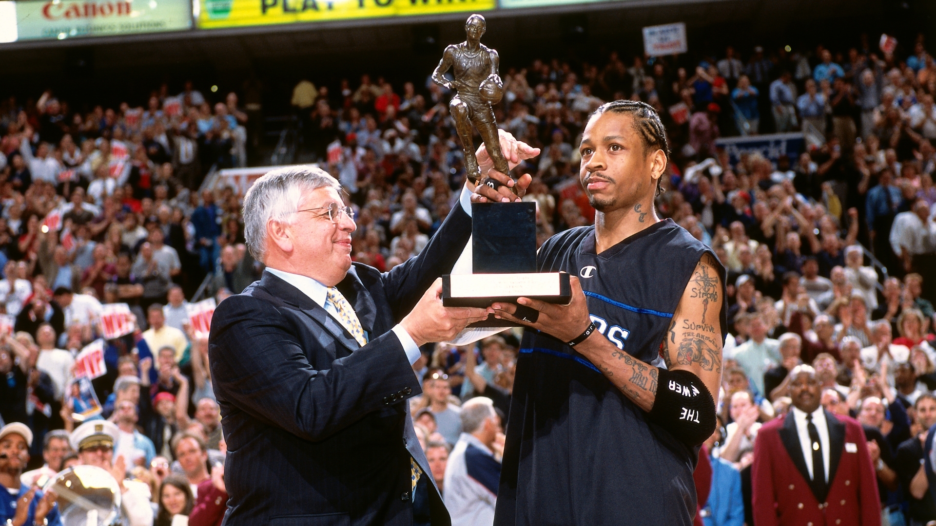 David Stern and Allen Iverson