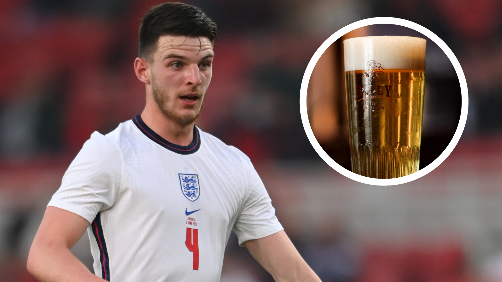 Declan Rice beer GFX