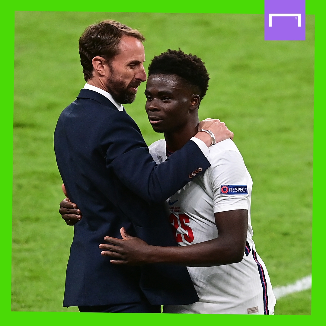 Gareth Southgate Bukayo Saka England GFX