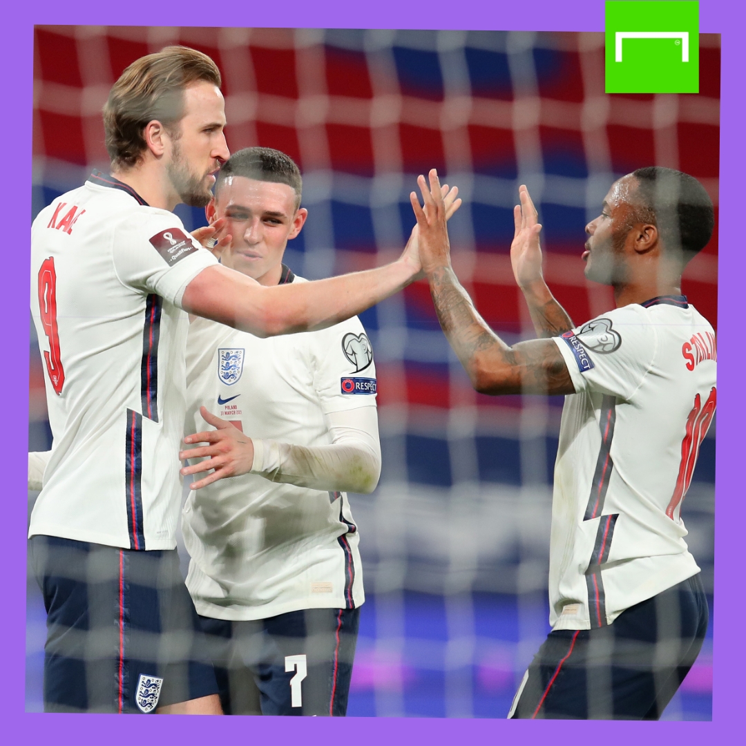 Harry Kane Raheem Sterling Phil Foden England GFX