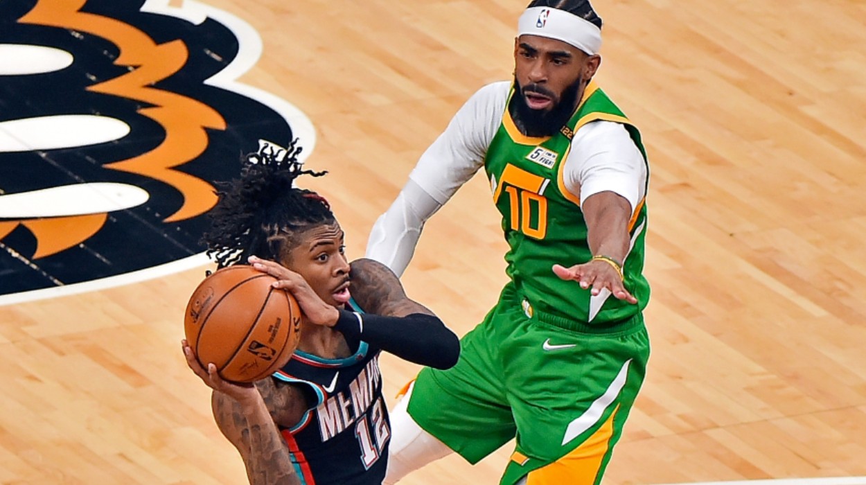 Ja Morant Memphis Grizzlies Mike Conley Utah Jazz