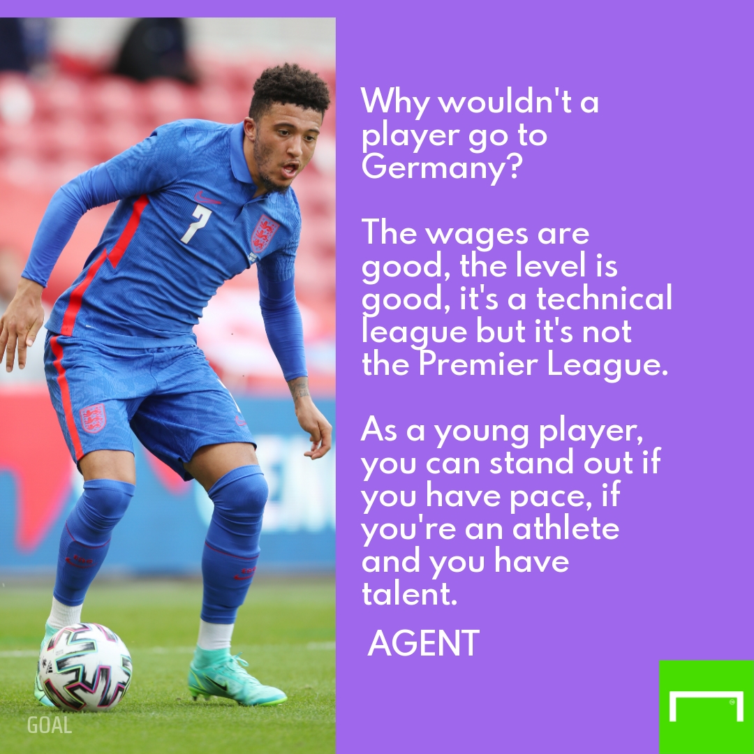 Jadon Sancho anonymous quotes agent GFX