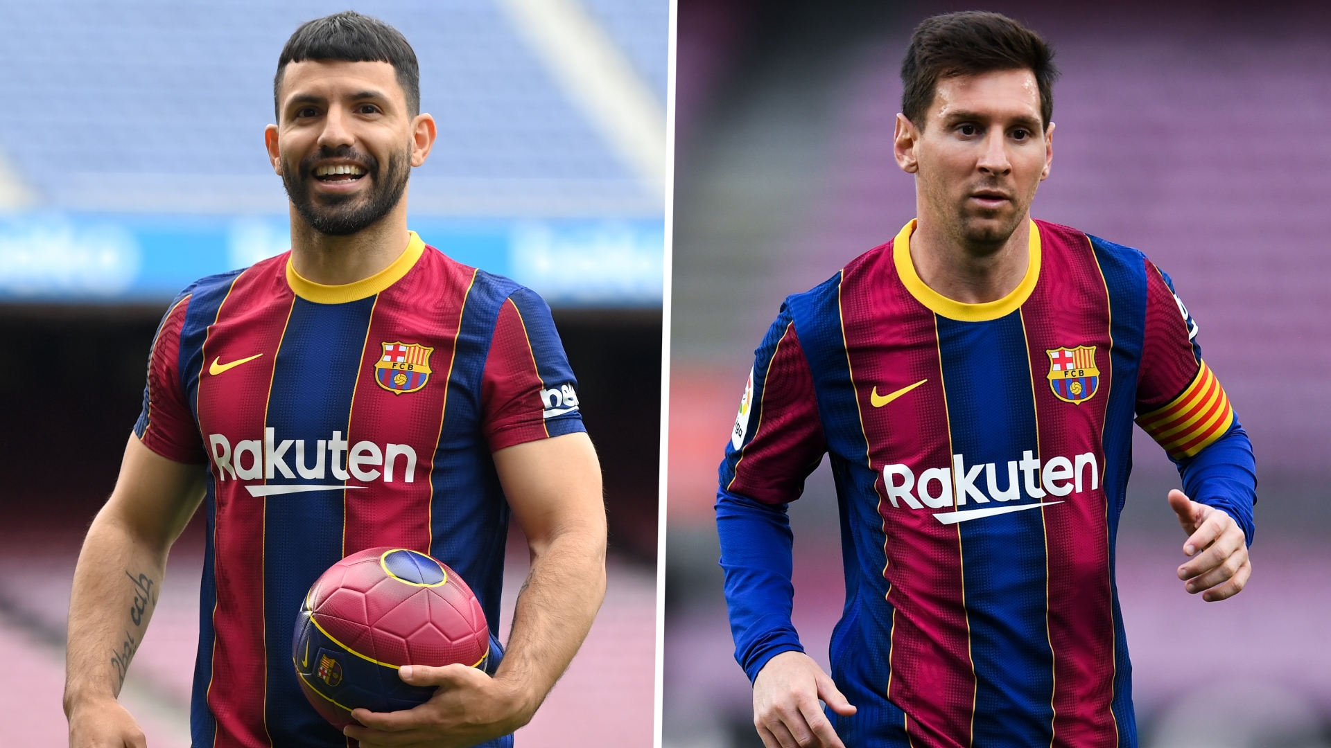 Lionel Messi Sergio Aguero Barcelona GFX