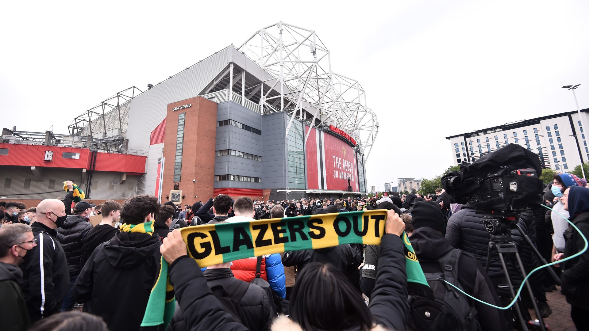 Man Utd Liverpool protests Premier League 13/5