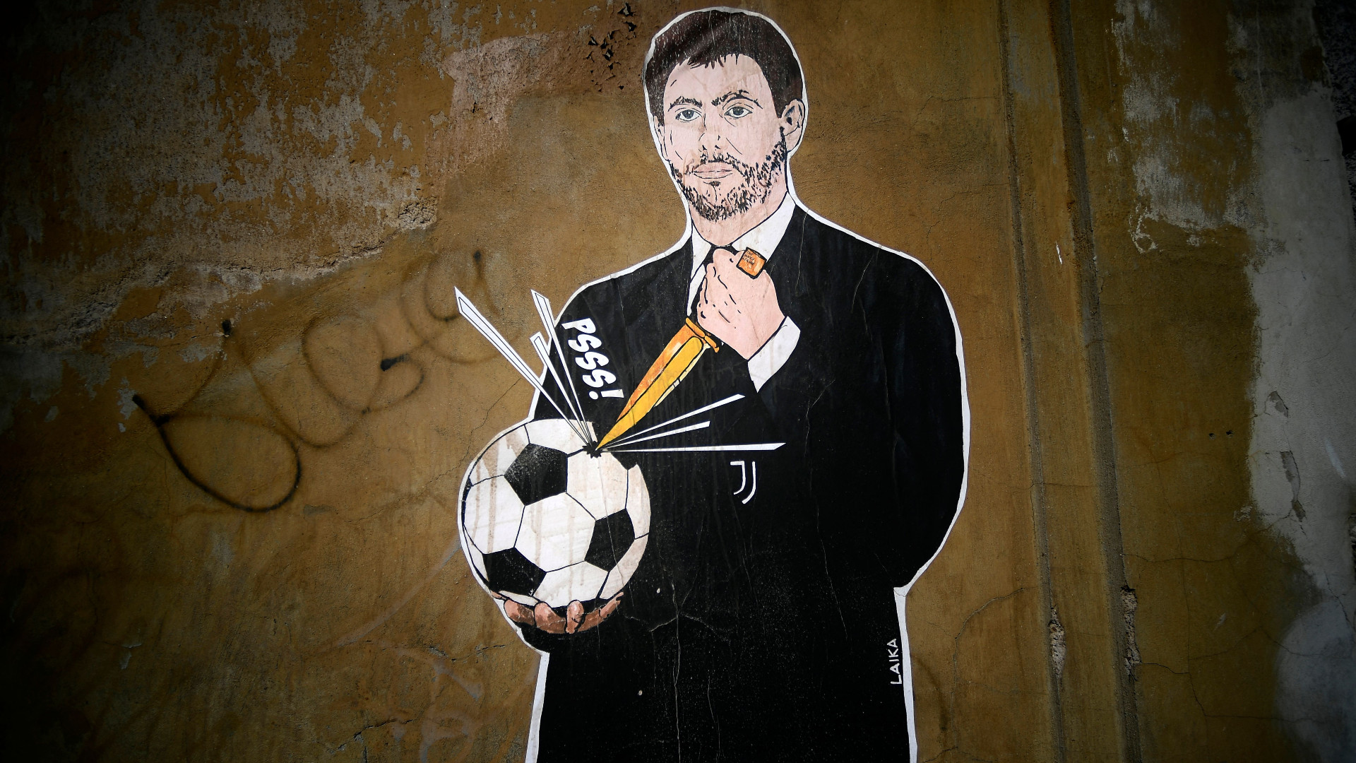 Murale Andrea Agnelli