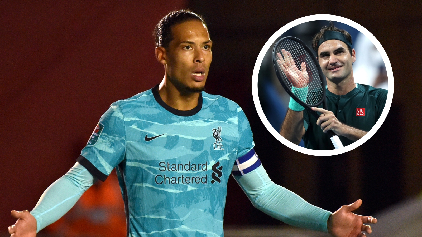 Virgil van Dijk Roger Federer