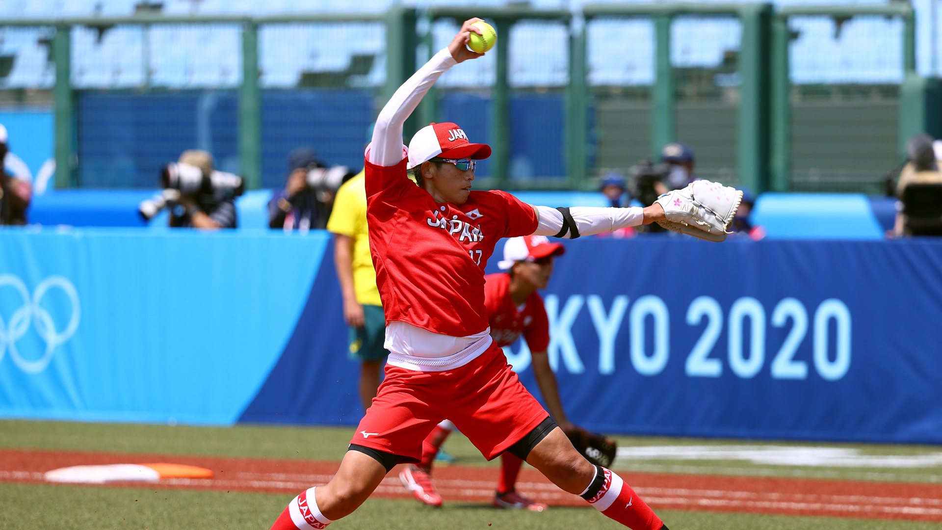東京五輪ソフトボール、対豪代表戦で好投した上野由岐子