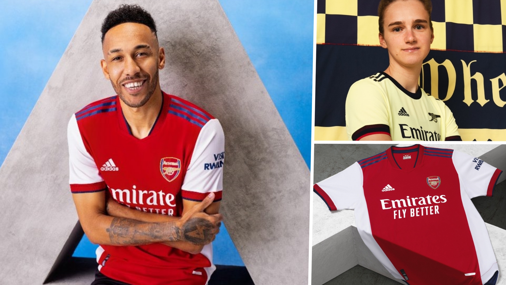 Arsenal 2021-22 home away kit article