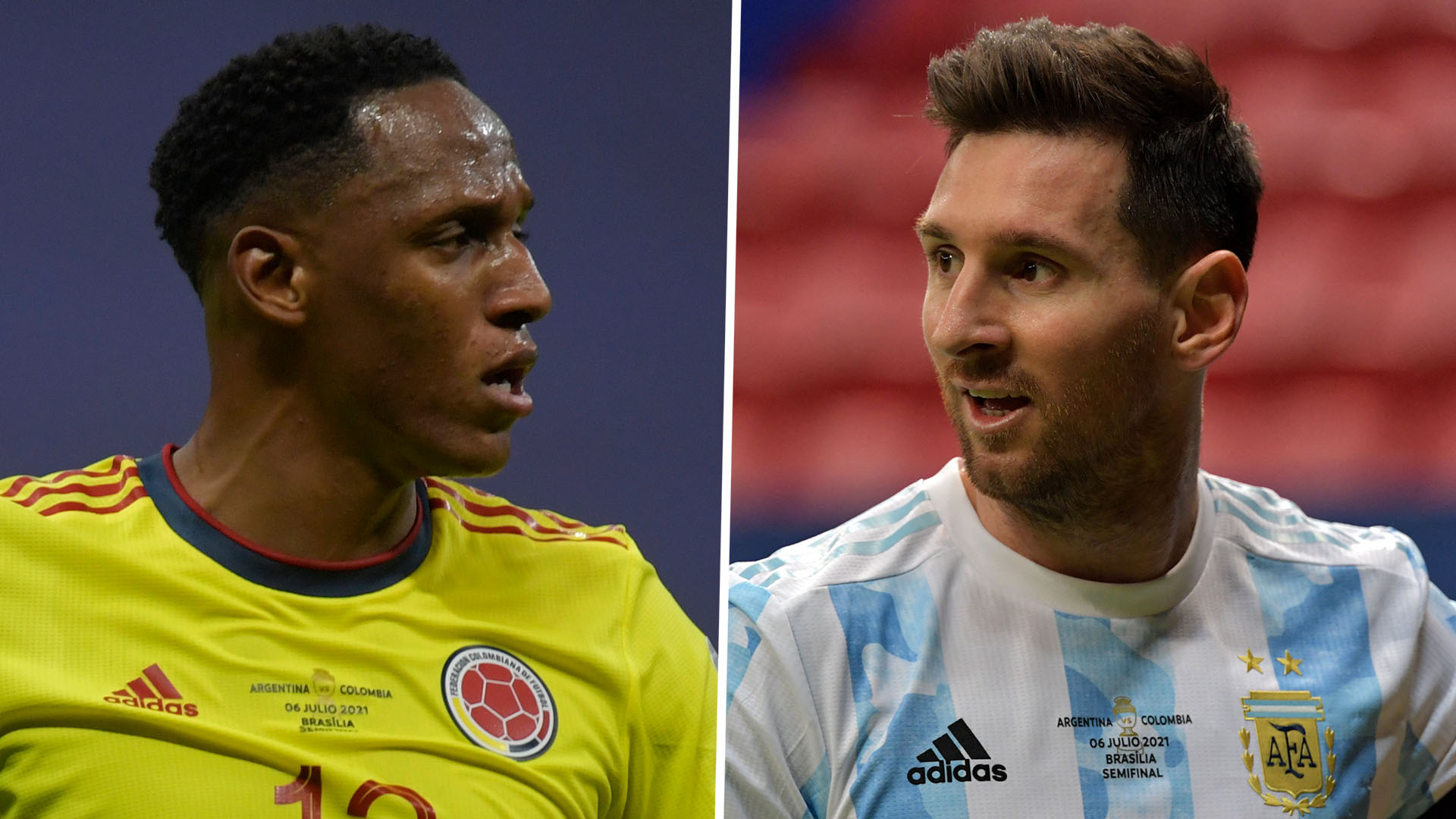 Yerry Mina Lionel Messi Colombia Argentina Copa America