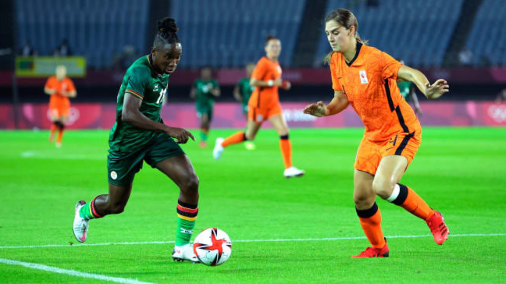 Zambia lose to Netherlands.