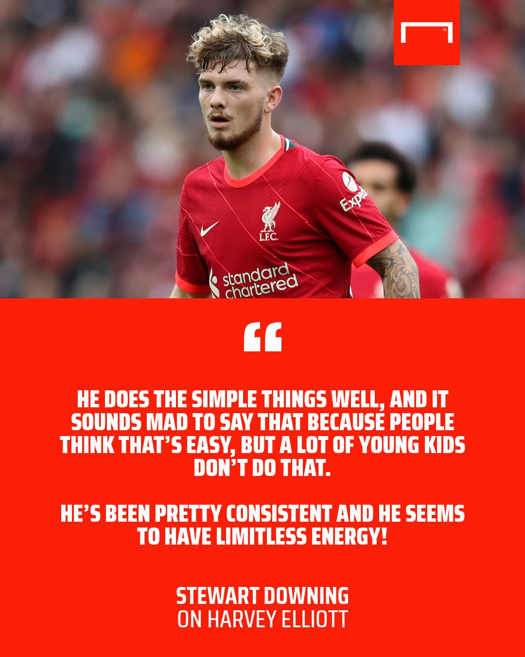 Harvey Elliott Liverpool quote GFX