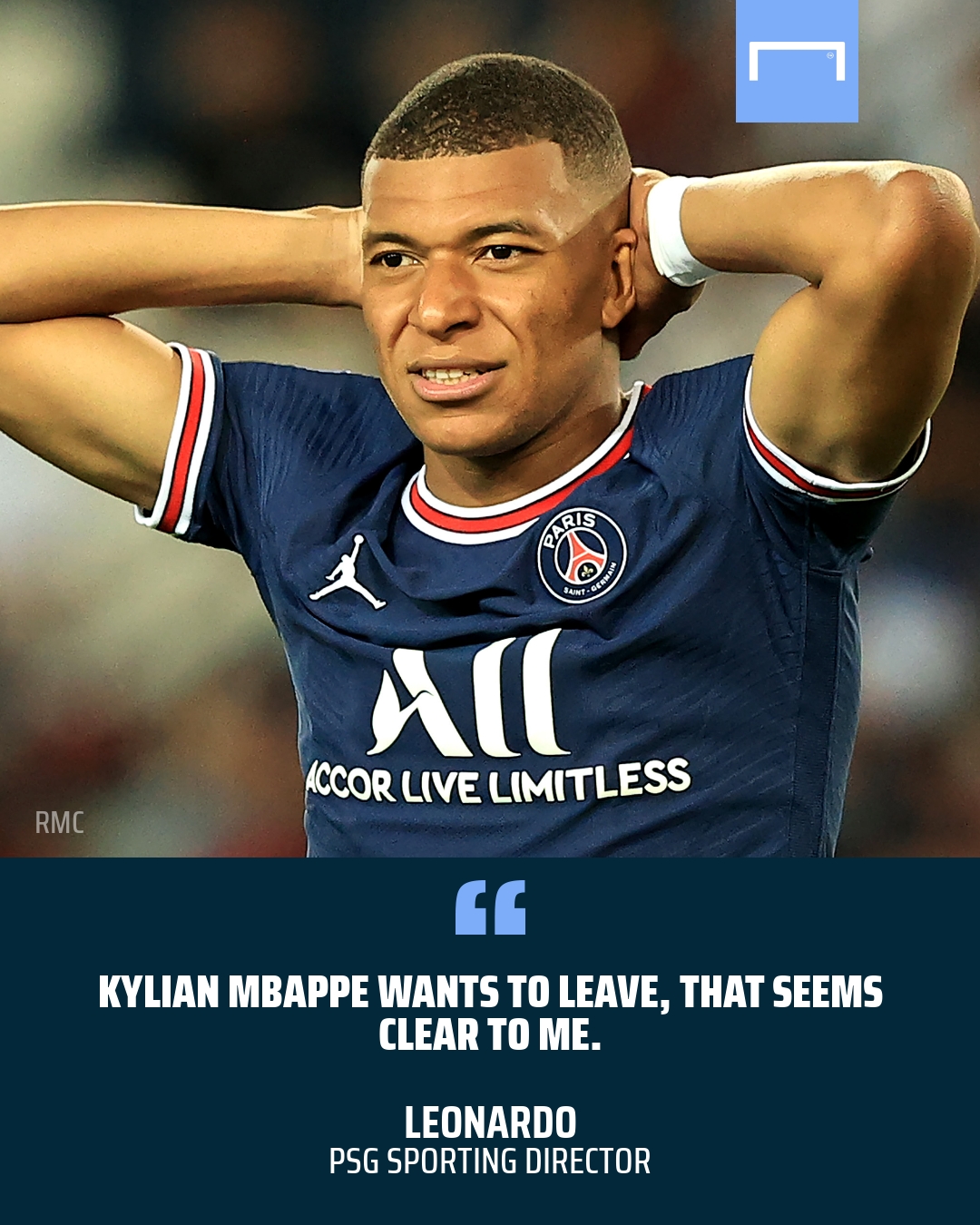 Kylian Mbappe PSG quote GFX