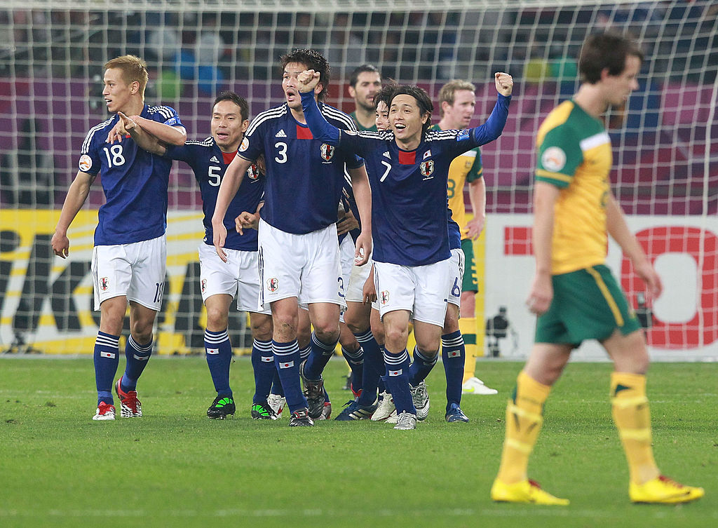 Tadanari Lee scores the winner for Japan vs Australia; 2011 AFC Asian Cup final