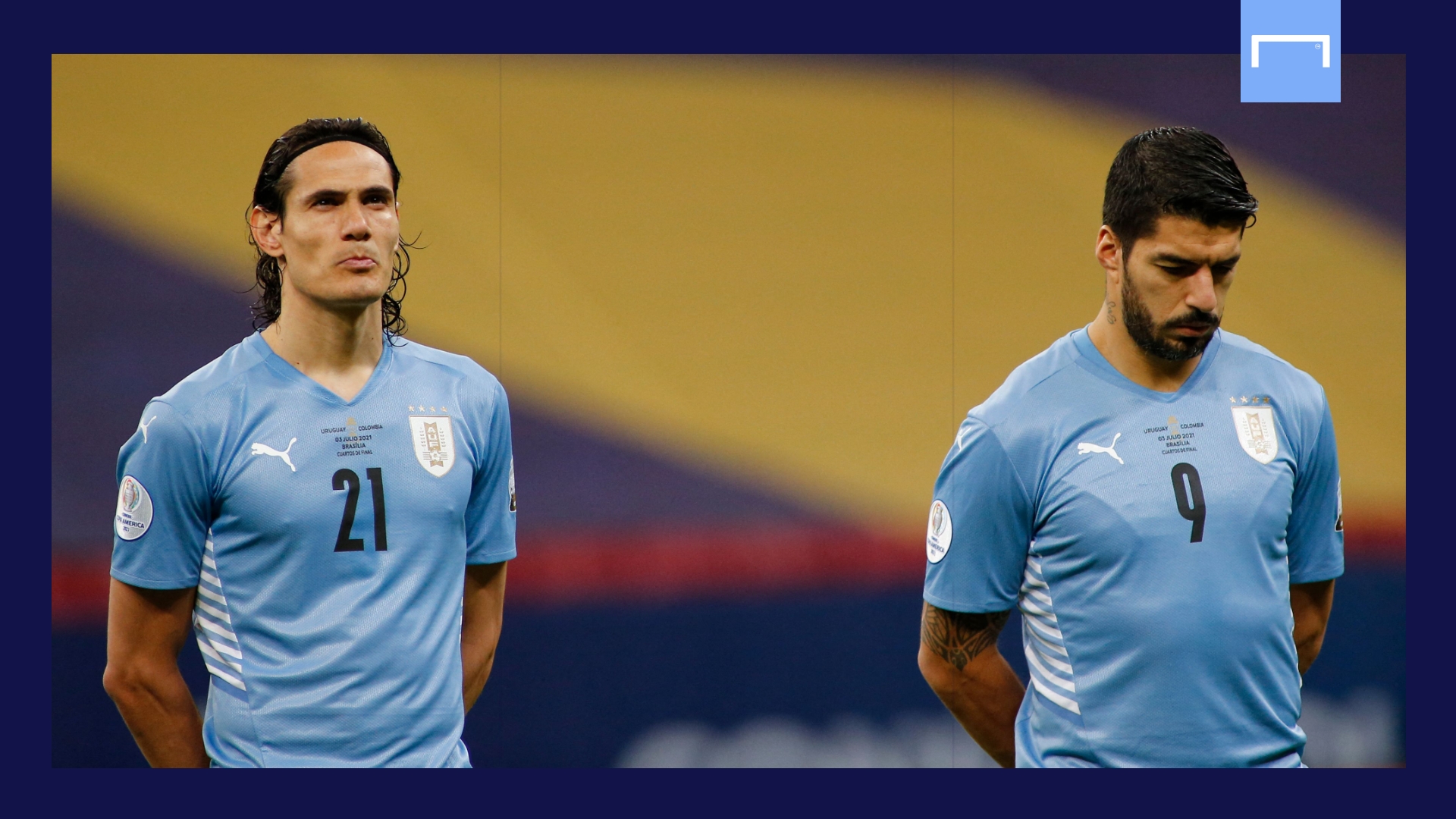 Edinson Cavani Luis Suarez Uruguay GFX