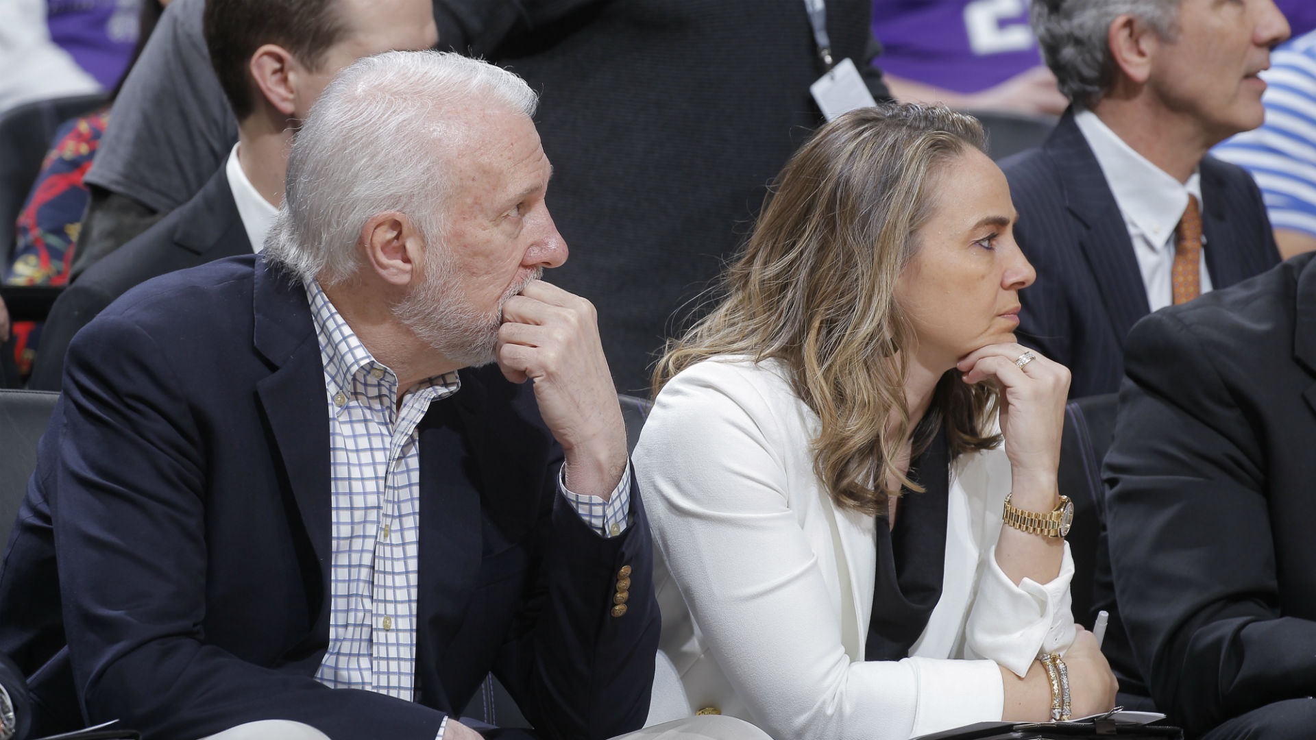 Gregg Popovich and Becky Hammon