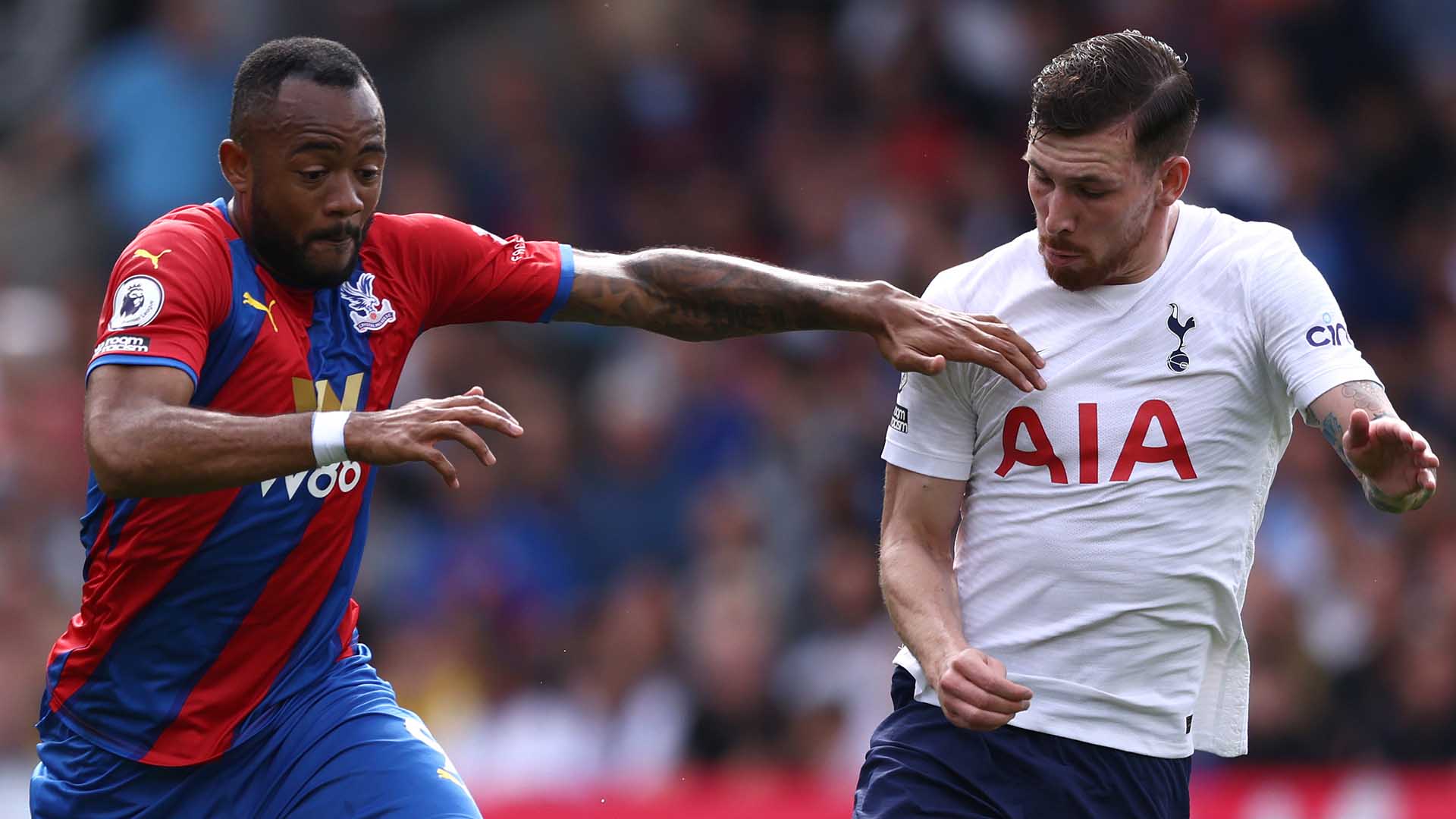 Jordan Ayew Pierre-Emile Hojbjerg Crystal Palace Tottenham 2021-22