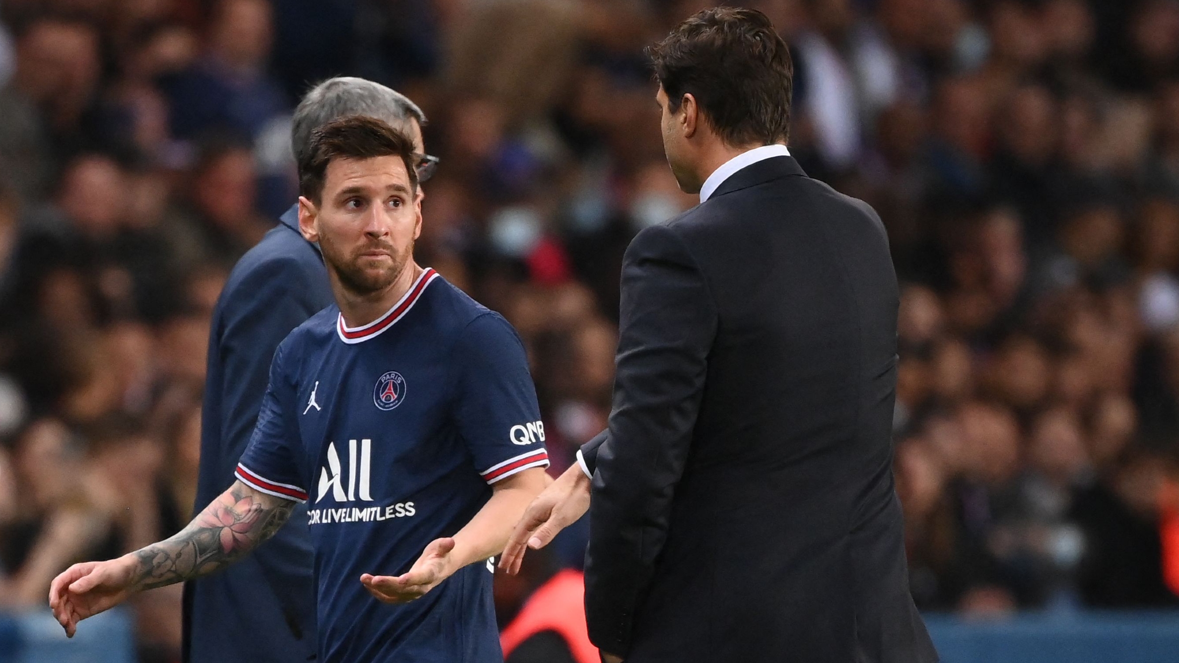 Lionel Messi Mauricio Pochettino PSG