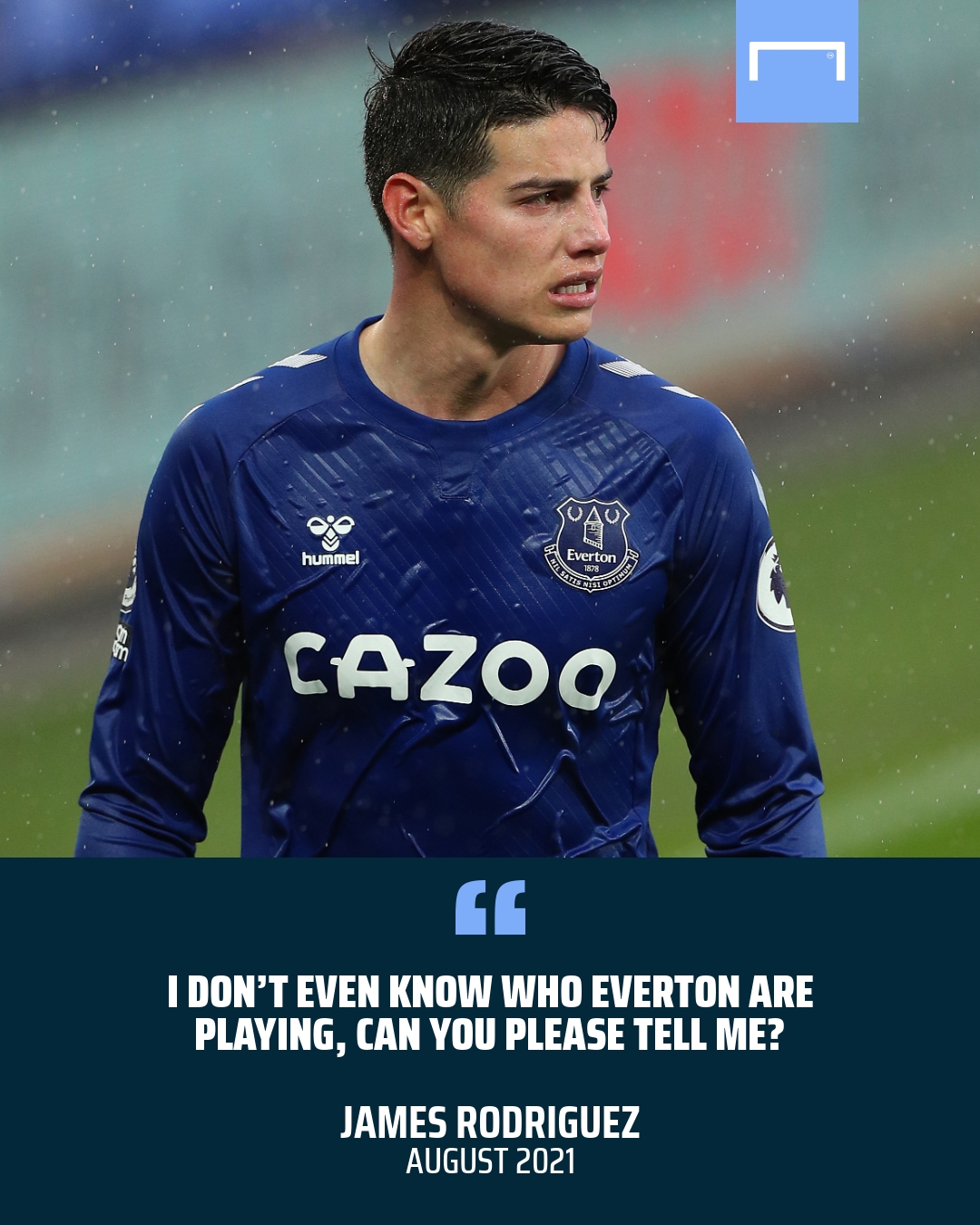 James Rodriguez Everton quote GFX