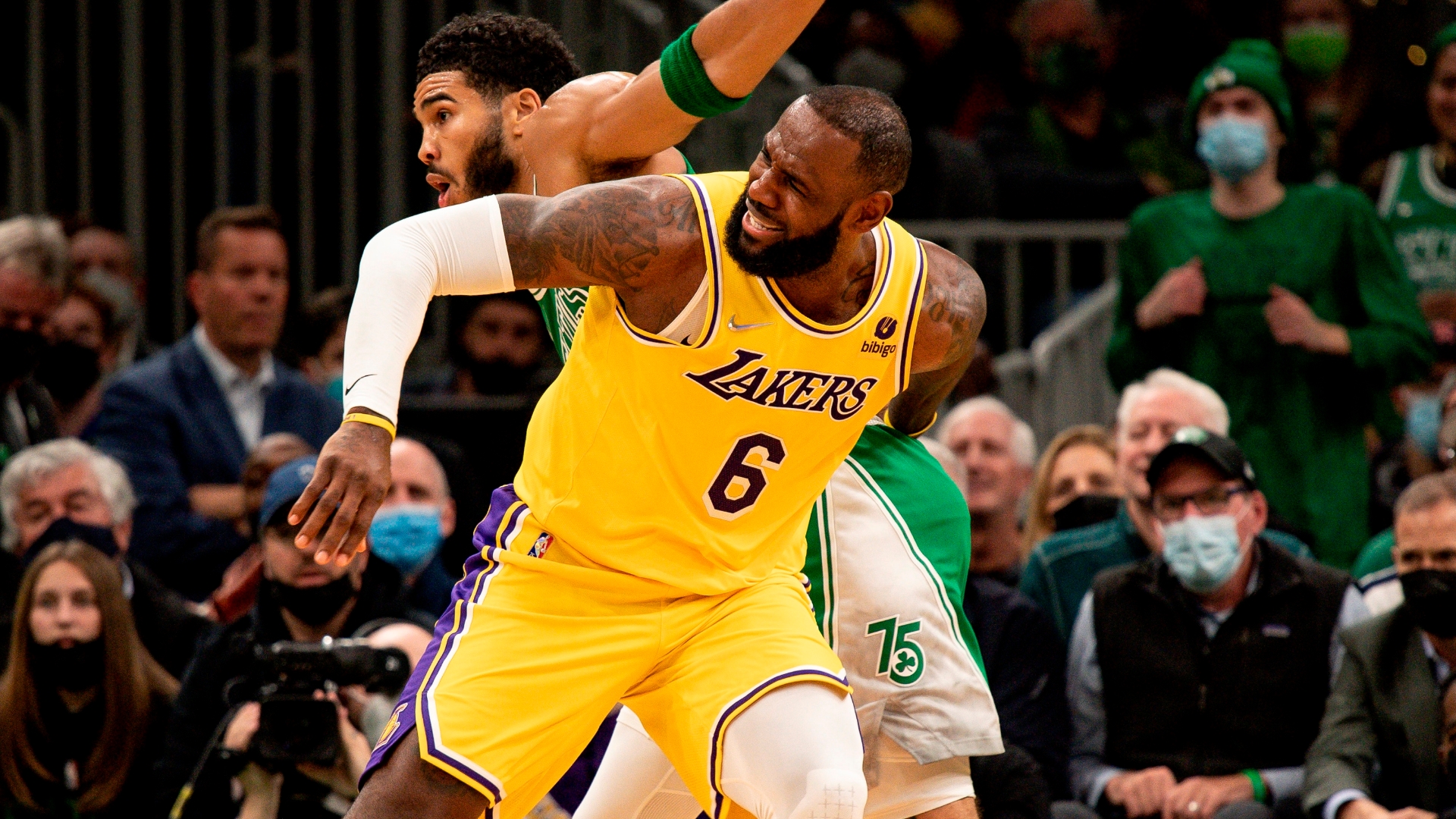 Jayson Tatum and LeBron James