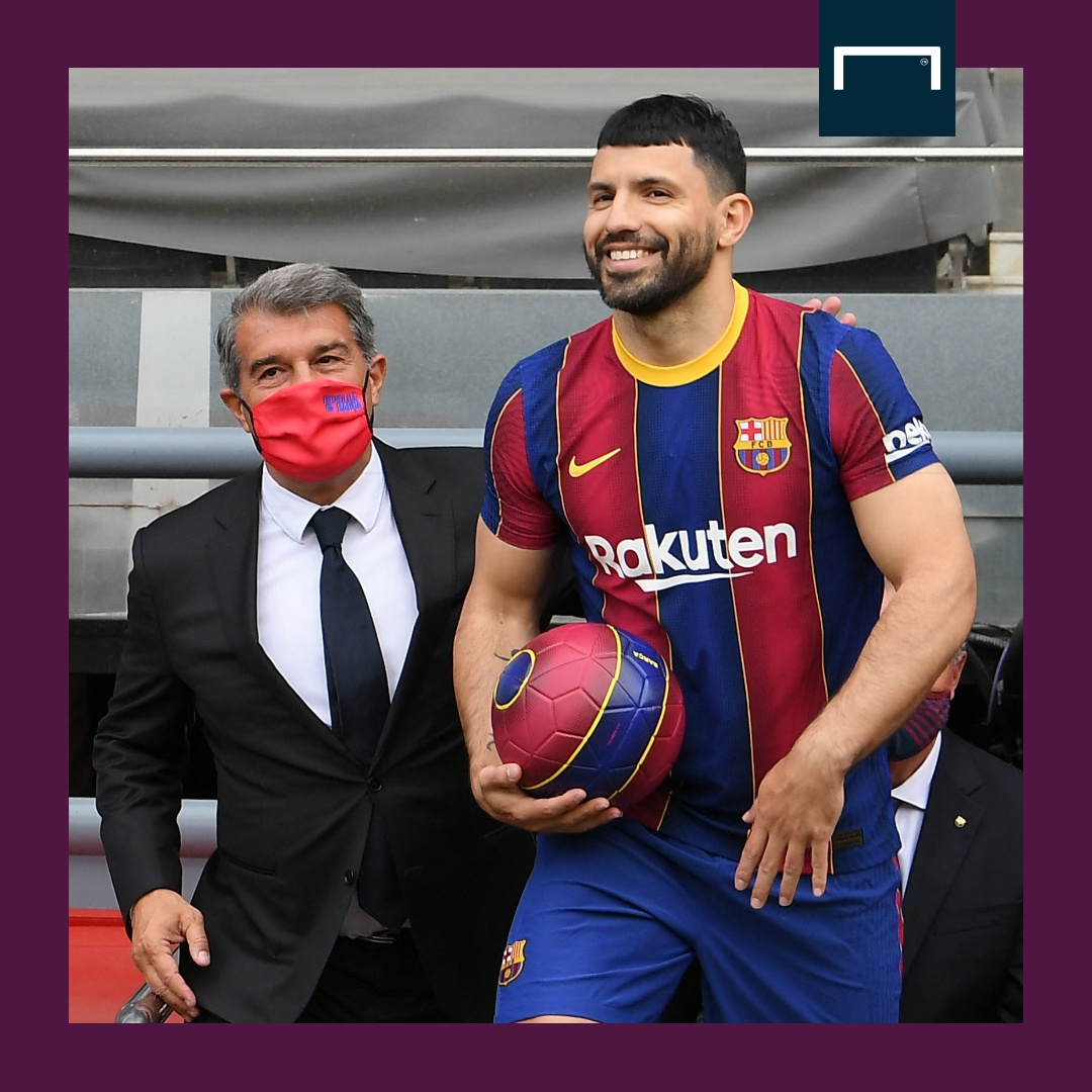 Joan Laporta Sergio Aguero Barcelona GFX