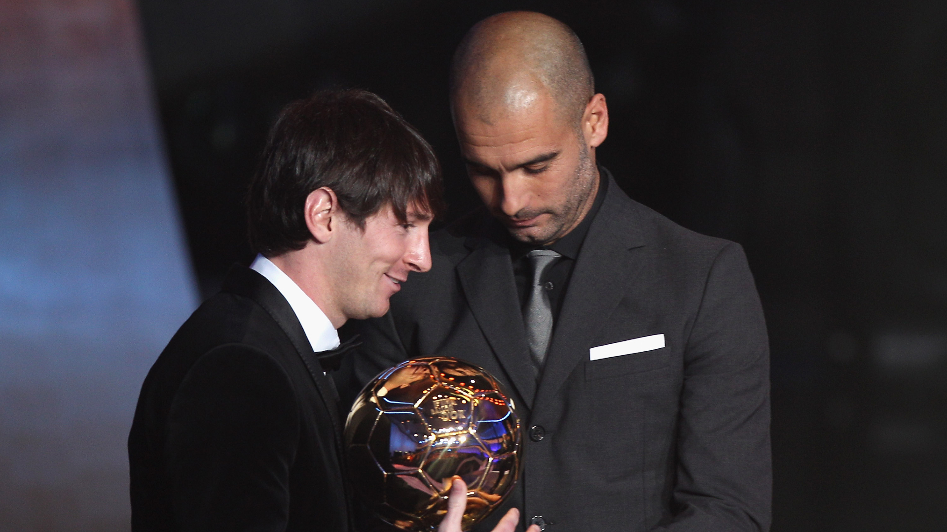 Lionel Messi Pep Guardiola Ballon d