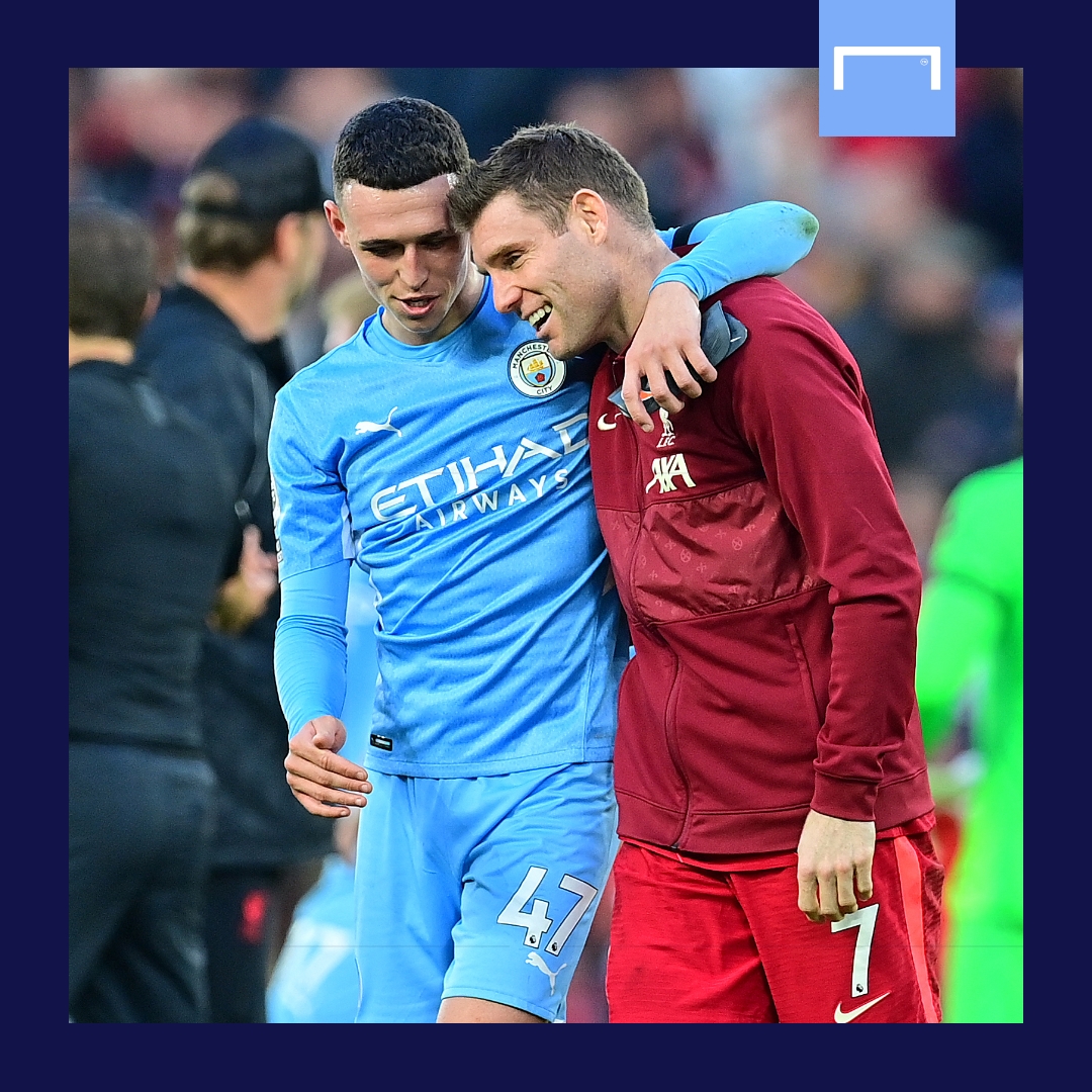 Phil Foden James Milner Manchester City Liverpool GFX