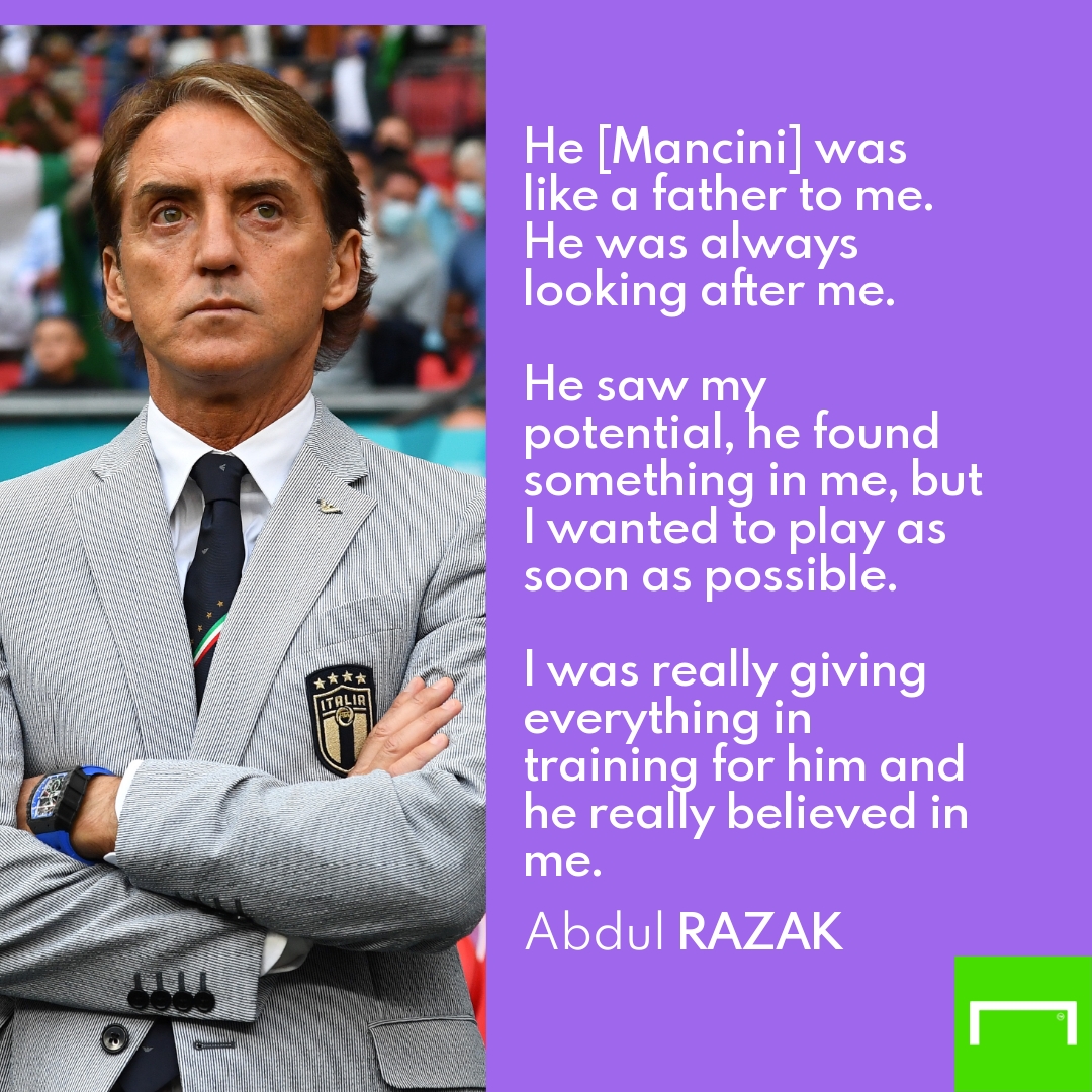 Roberto Mancini Razak quote GFX