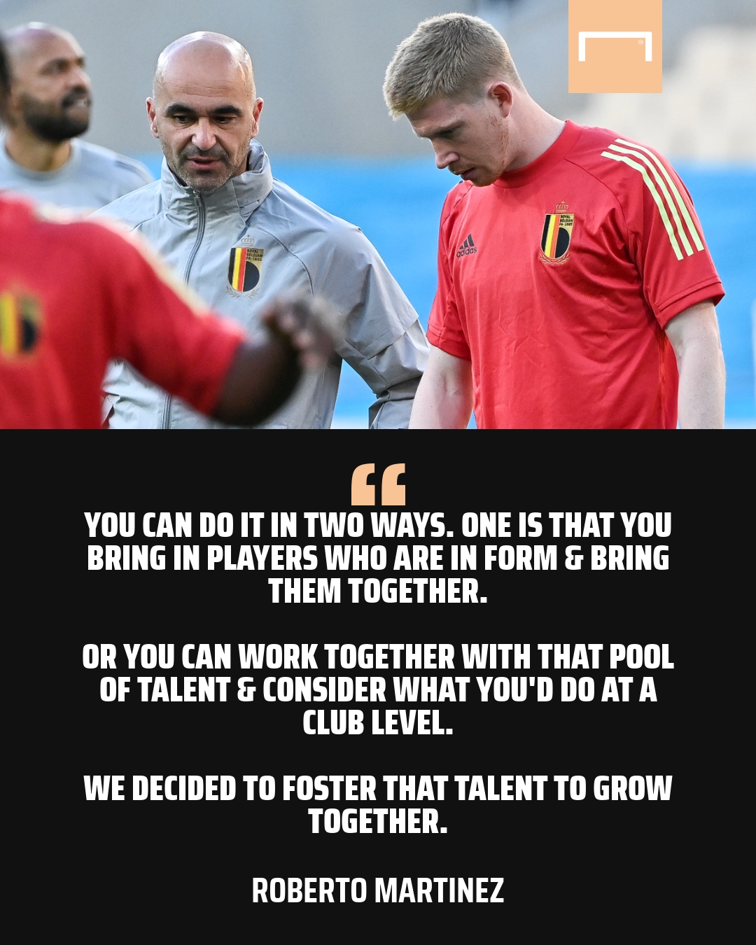 Roberto Martinez Kevin De Bruyne Belgium quote GFX