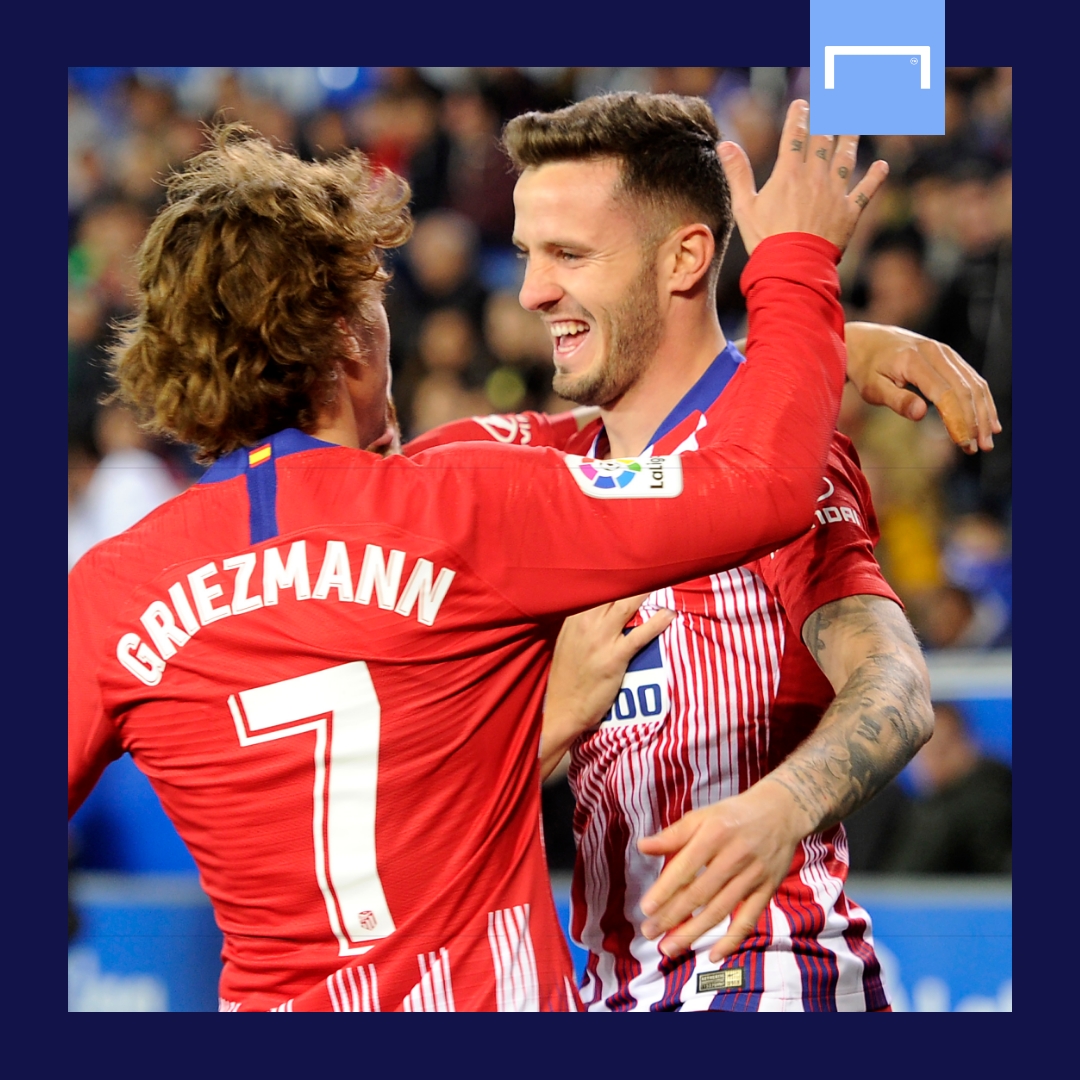 Saul Niguez Antoine Griezmann Atletico Madrid GFX