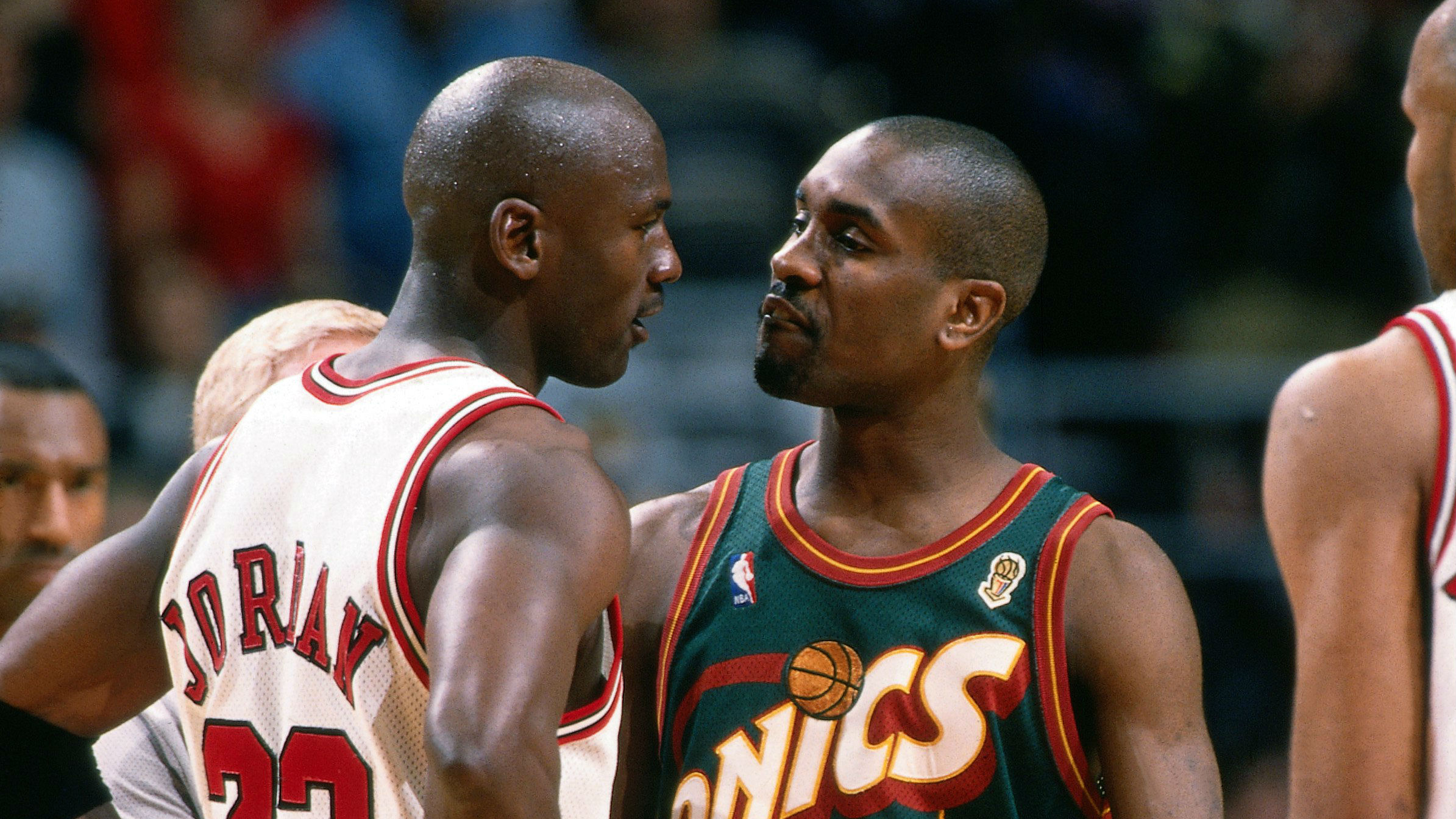 Michael Jordan y Gary Payton