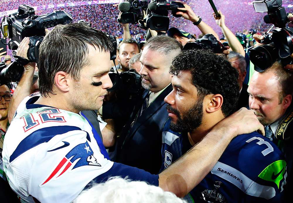 Tom Brady and Russell Wilson