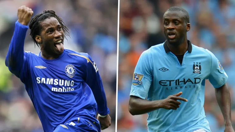 Didier Drogba Chelsea, Yaya Toure Manchester City