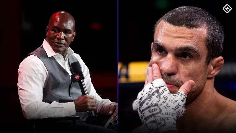 Evander Holyfield and Vitor Belfort