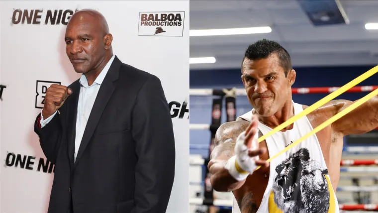 Evander Holyfield and Vitor Belfort