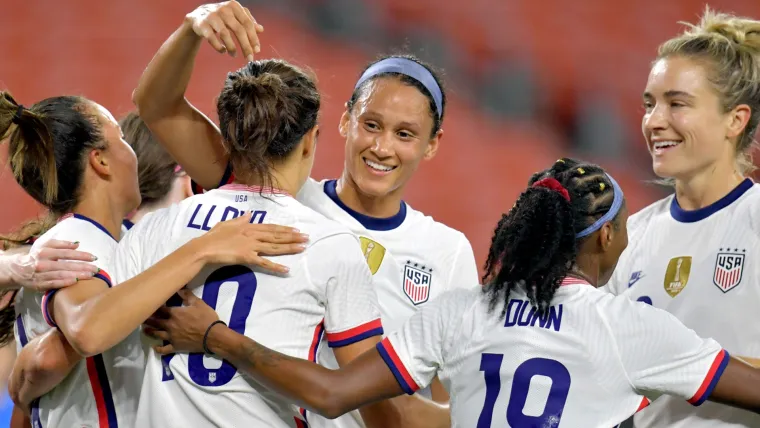 USWNT - celebration - Paraguay - September 16, 2021