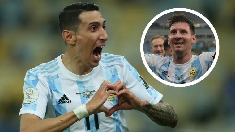 Angel Di Maria Lionel Messi Argentina Copa America GFX